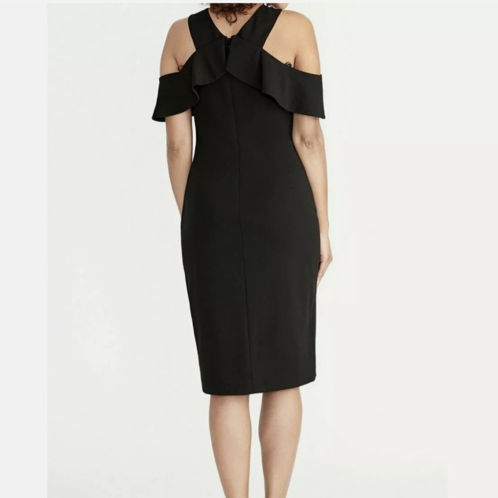 RACHEL Rachel Roy Cold shoulder Ruffle Halter Wome - Picture 2 of 4